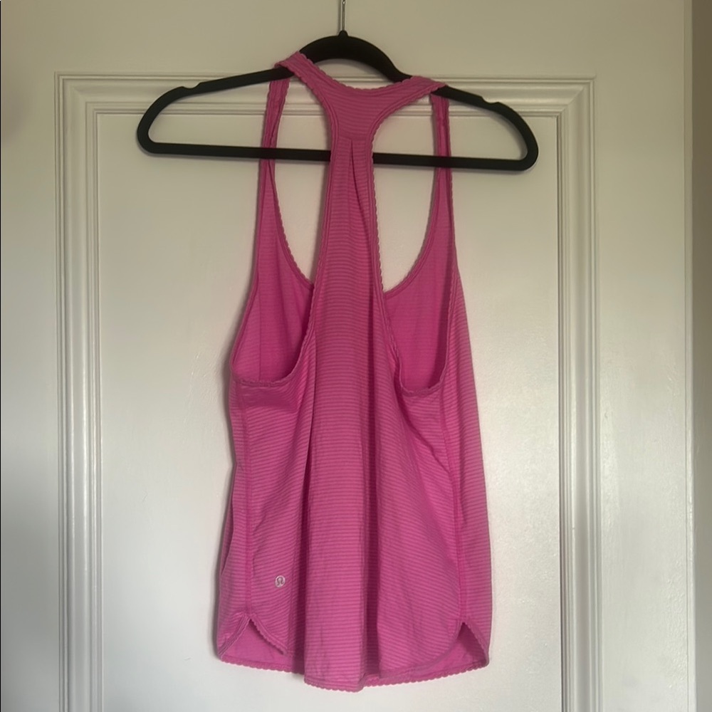Lululemon Pink Racerback Tank Top - Picture 2 of 7